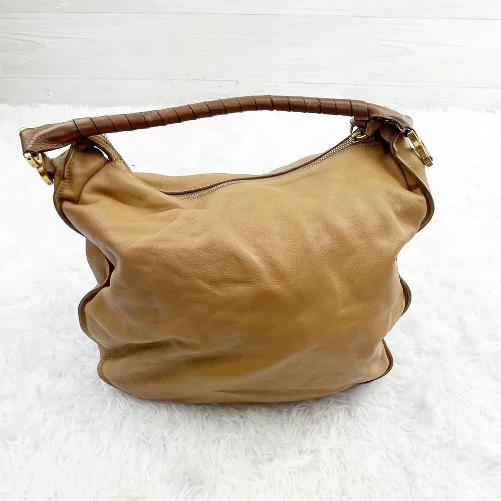 Chloe Marcie Large Hobo Leather Shoulder Bag - Picture 7 of 16